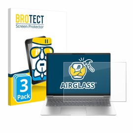 BROTECT Protective Glass for HP ProBook 465 G11 (Pack of 3) Protective Film Tempered Glass [Extremely Scratch-Resistant 9H, Anti-Fingerprint, Ultra Transparent]