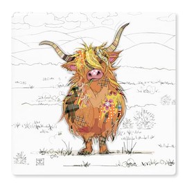 Bug Art Coaster Hamish Highland Cow