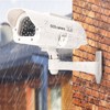 Solar Power Dummy Fake Camera Home Surveillance Simulation Waterproof Monitor