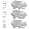 3 Pack Replacement Tool Catch with Spring - Compatible with Dyson V6 DC25 DC27 DC28 DC31 DC33 DC34 DC35 DC44 DC47 DC56 Vacuum Cleaner, Model 911523-03 (911523-03), Silver