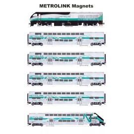 Metrolink Commuter Train 6 magnets by Andy Fletcher