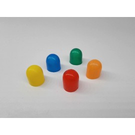 Tanin Electronix (1 qty) ORANGE 10mm T10 168 192 light bulb color caps covers Toyota Honda Import