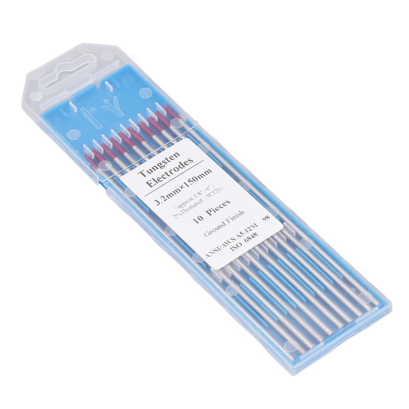 10PCS Set TIG Welding Tungsten Electrodes 1/8x6in Arc Welding Tungsten