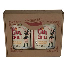 Cin Chili Gift Box Texas Chili Mix Add on Favorite Meat or Vegetarian Chili Sauce Chili Powder Chili Dry Seasoning Mix Packets 6-2.75 oz.
