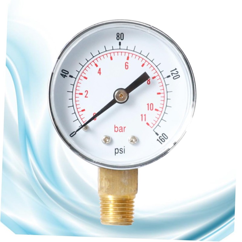 TEHAUX 2pcs 0-160 Psi Air Pressure Gauge for Air Compressor