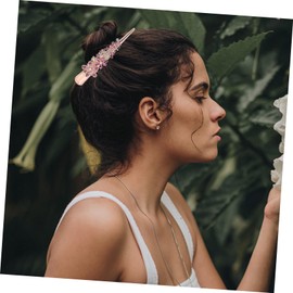 Healvian Elegant Metal Flower Hair Clip Rhinestone Decorative Hairpin for Women Girls Party Random Color