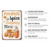 Pumpkin Spice and Everything Nice Metal Tin Sign Fall Art