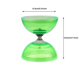 Triple Bearing Yoyo Diabolo Toy with Diabolo Sticks, Diabolo String&Net Bag,Durable Transparent Cups,Easier Start