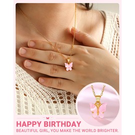 UNGENT THEM 6 Year Old Girl Birthday Gift, Gifts for 6 Year Old Girls Necklace Jewelry Happy 6th Birthday Decorations Presents