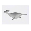Large 'Cute Smiling Narwhal' Temporary Tattoo (TO00073009)
