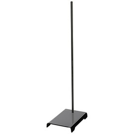 United Scientific™ Lab Stand - Chemistry Lab Equipment - Base: 6" x 4", Assembled Rod: 18" L x 8mm Dia - Heavy Duty Corrosion Resistant Steel, Support Stand