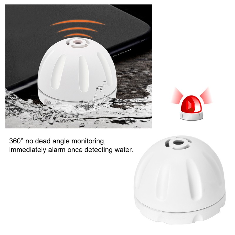 Water Leak Alarm Liquid Leakage Detector Sound Alarm Sensor Home