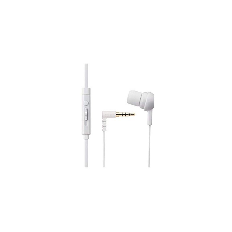ELECOM EHP-MC3520WH Mono Headphones (with Microphone) Canal C3520 White