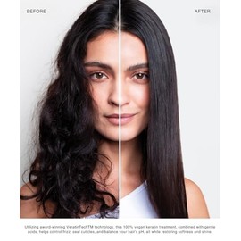 ANSWR Kit de tratamiento de keratina en casa- Cabello sin encrespamiento durante 3 meses-Tratamiento capilar de calidad de salón - Set de champú y aco