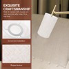 Operitacx E27 Linen Lampshade, Beige Lamp Shade for Floor Lamp,