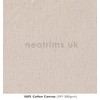 Neotrims Natural Cotton Canvas Fabric, 10 Ounces Black and Ecru