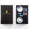 Premium Chopstick Set – 2 Ceramic Dishes, 2 Bamboo Chopsticks,