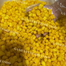 Vietnamese Spicy Butter Toasted Macaroni Snack 7.05oz/bag - Nui Sấy Mắm Ớt 200g/túi - Weight: 200g