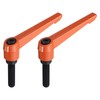 sourcing map M10 x 40mm Handle Adjustable Clamping Lever Thread