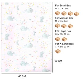 ARKRAFT Wrapping Paper 5 Sheets Format 90 x 65 cm Packaging without Plastic FSC Sheet (127F)