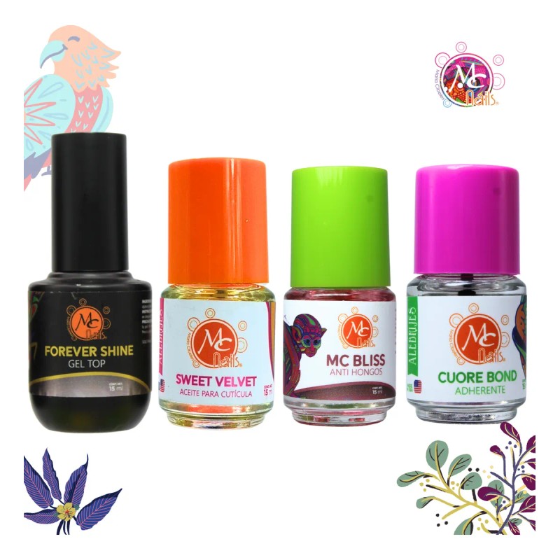 Mc Nails Master Kit 32 Pzs Mochila, Uas Acrlicas, Monmero