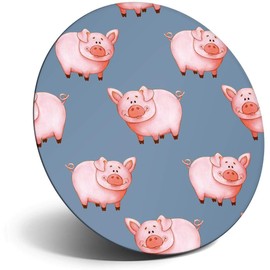 Destination Vinyl ltd Magnet for Refrigerator, Fridge - Cute Pig Drawings Piglet Farm Animal for Office, Cabinet and Whiteboard, Magnetic Stickers, 44797