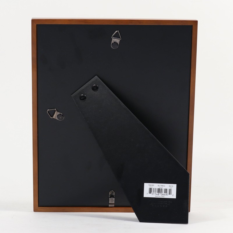 Lawrence Frames 766080 Nutmeg Wood Picture Frame, 8 by 10-Inch