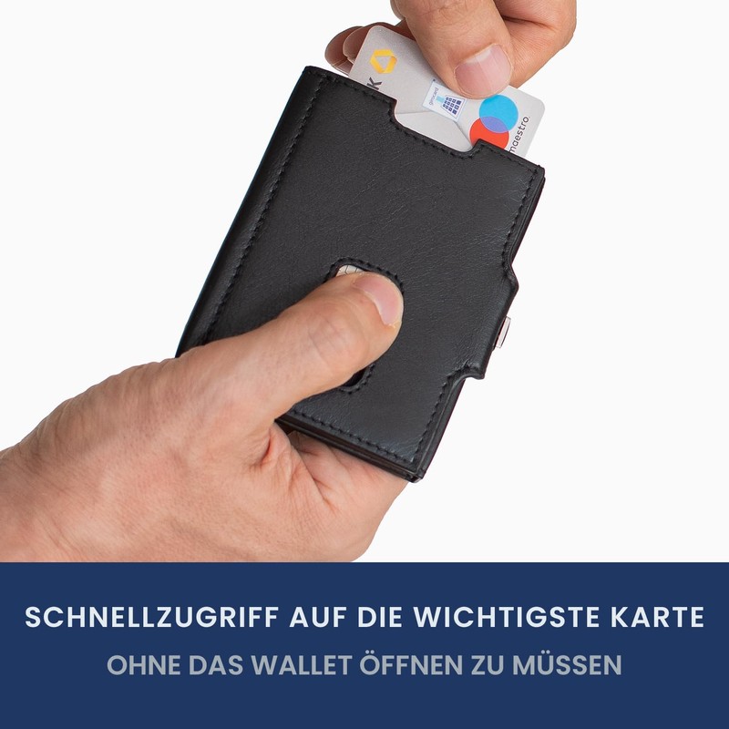 DON VANE Elite Pocket Pro I Genuine Leather Slim Wallet