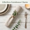 Merzio 6 Pcs Rustic Eucalyptus Napkin Rings Set, Farmhouse Boho