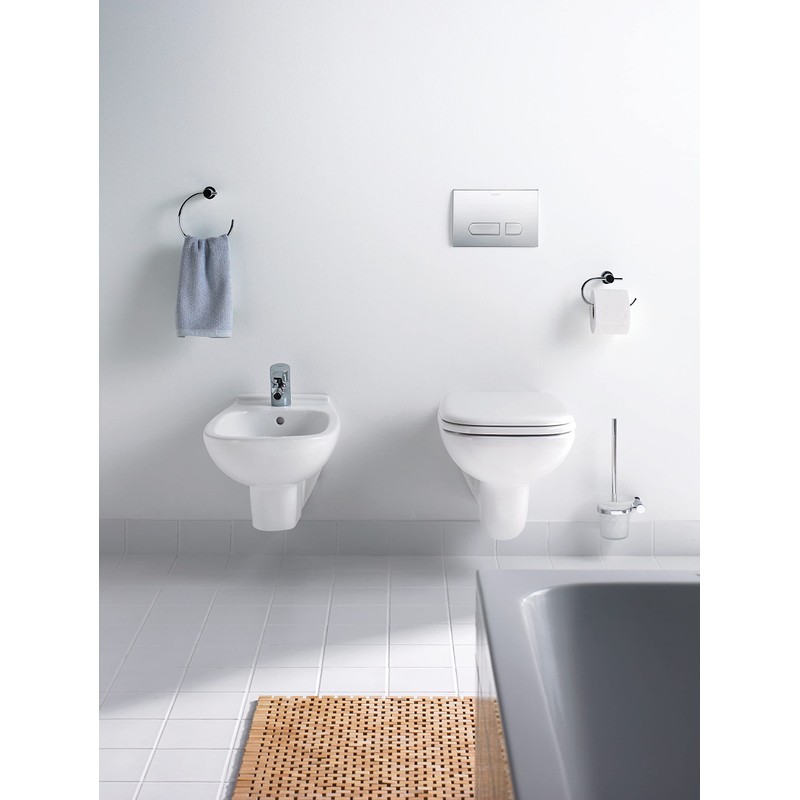 Duravit 0067390000 D-Code Toilet Seat and Cover, White Finish