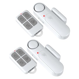 2-Pack Window and Door Alarms When Opened for Kids Safety/Dementia Safety/Home Security, Wireless Sliding Front Door Opening Sensor Alarm with Remote, 120dB Burglar Alert for House/Bedroom/Apartment