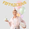 Fiftylicious Banner - 50 & Fabulous Banner, Cheer to 50