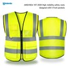 ANDANDA High Visibility Reflective Vest with with 2 Functional Pockets&Multi-scene