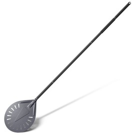 Aluminum Turning Pizza Peel, 9 Inch Pizza Turning Peel with Detachable 33 or 48 Inch Long handle, Luxury Pizza Paddle for Baking Homemade Pizza Bread