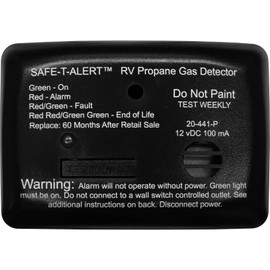 Safe T Alert 20 Series Mini LP Gas Alarm - Propane Alarm - Surface Mount, Black - 20-441-P-BL