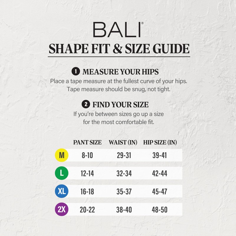 Bali Women's Breathe Shaping Brief, Breathable Modal Firm Control Shapewear