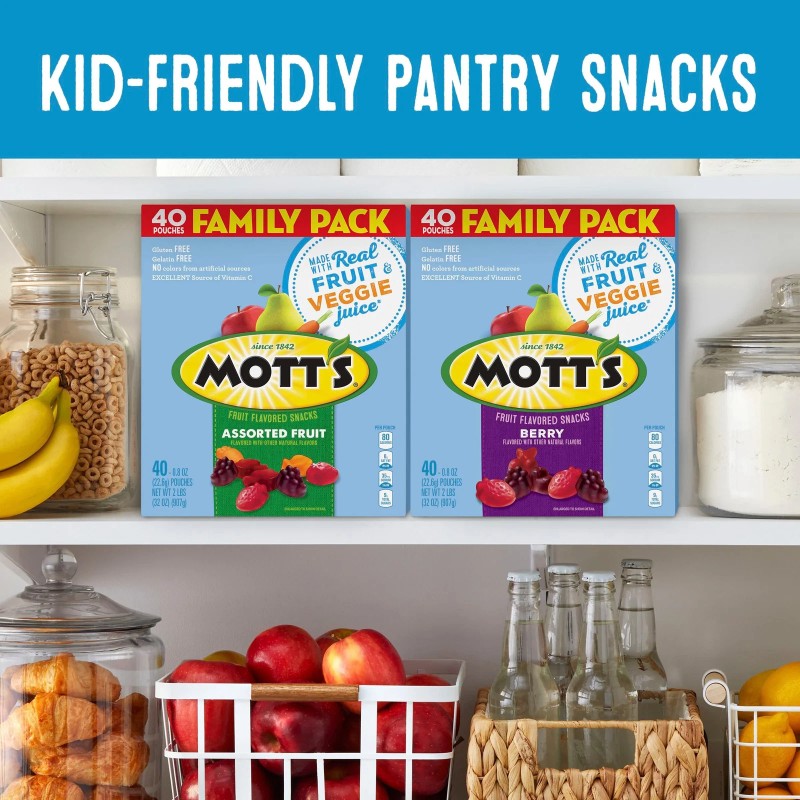 GENERAL MILLS SALES INC. Mott'S Fruit Flavored Snacks, Assorted Fruit,