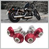 RATCHROLL 4pcs Rose Red 6mm Thread Diameter Motorcycle License Plate