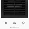 HVAC OV 4 Inch Fit - Black Plastic Vent Cover
