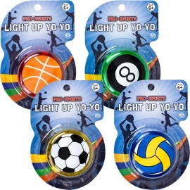 Global Industries Pro Sport Light Up Yoyo, Brand New (sealed) - 4 Pack