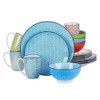 16 Piece Charm Porcelain Ceramic Dinnerware Set, Service for 4