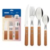 Tramontina 22399/003 TRAMONTINA Wooden Tableware Set of 16 Natural Wood
