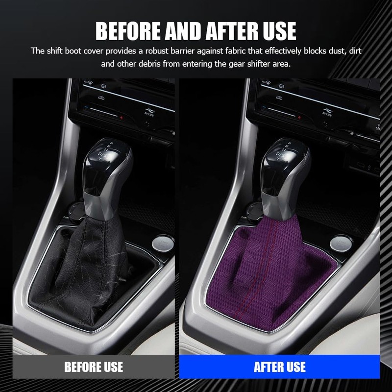 Lyxheth Car Shift Boot Cover, Shift Knob Cover, Waterproof Canvas
