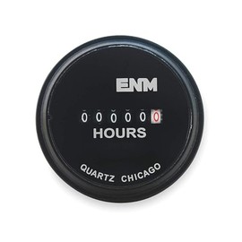 Hour Meter, Electrical, 2.31 in, Round