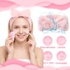 24 Pcs Spa Makeup Headband,Classic Pattern,Blush,24 Pcs