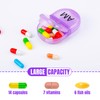 6 Pack Pill Organizer Pocket Small Case Holder Am Pm