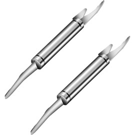 2PCS Shrimp Deveining Tool Stainless Steel Shrimp Peeler and Deveiner Tool Portable Seafood Deveiner Tool Practical Kitchen Tools for Fish Deveining Peelers
