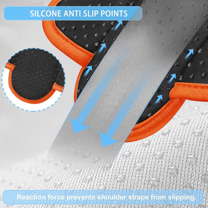ZINZ 2-Pack Extra Thick Cushioned Universal Shoulder Pads for Bags,