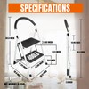 Jack Boss 2 Step Ladder, Folding Lightweight Step Stool with