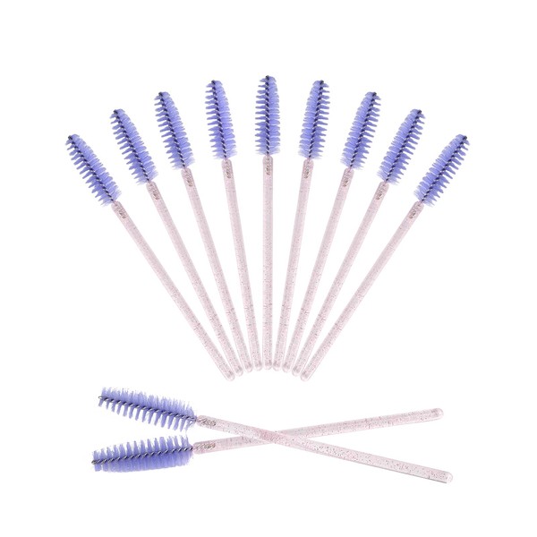 50 varitas de cristal desechables para pestañas, cejas, brocha para